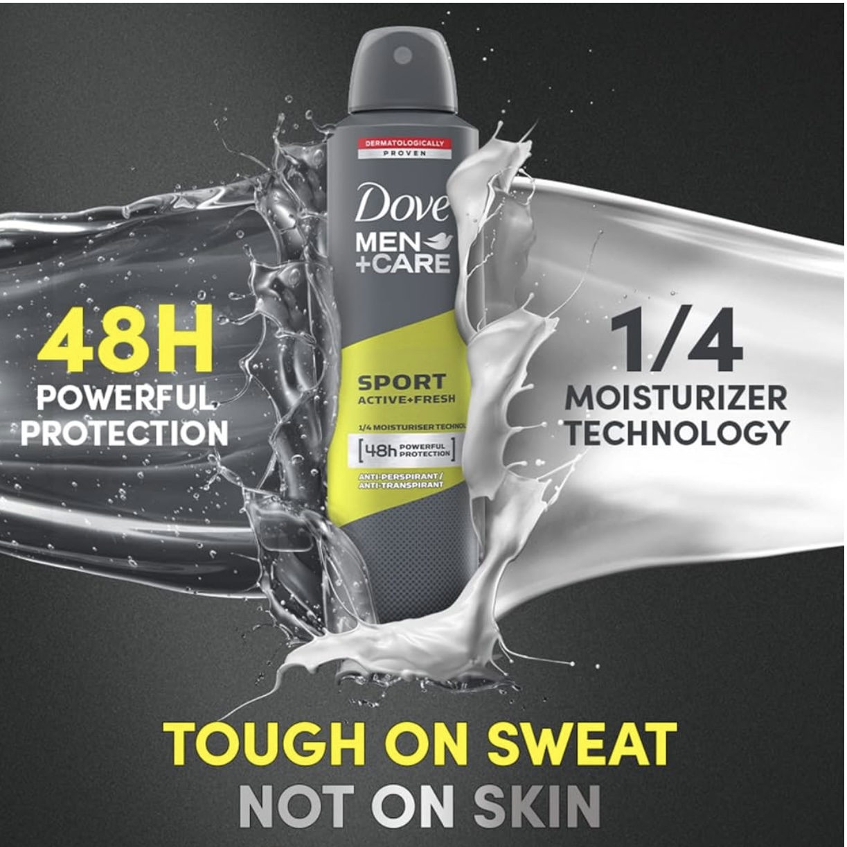 معطر دوف سبورت رجالي - Dove sport 250ml - الصورة 3