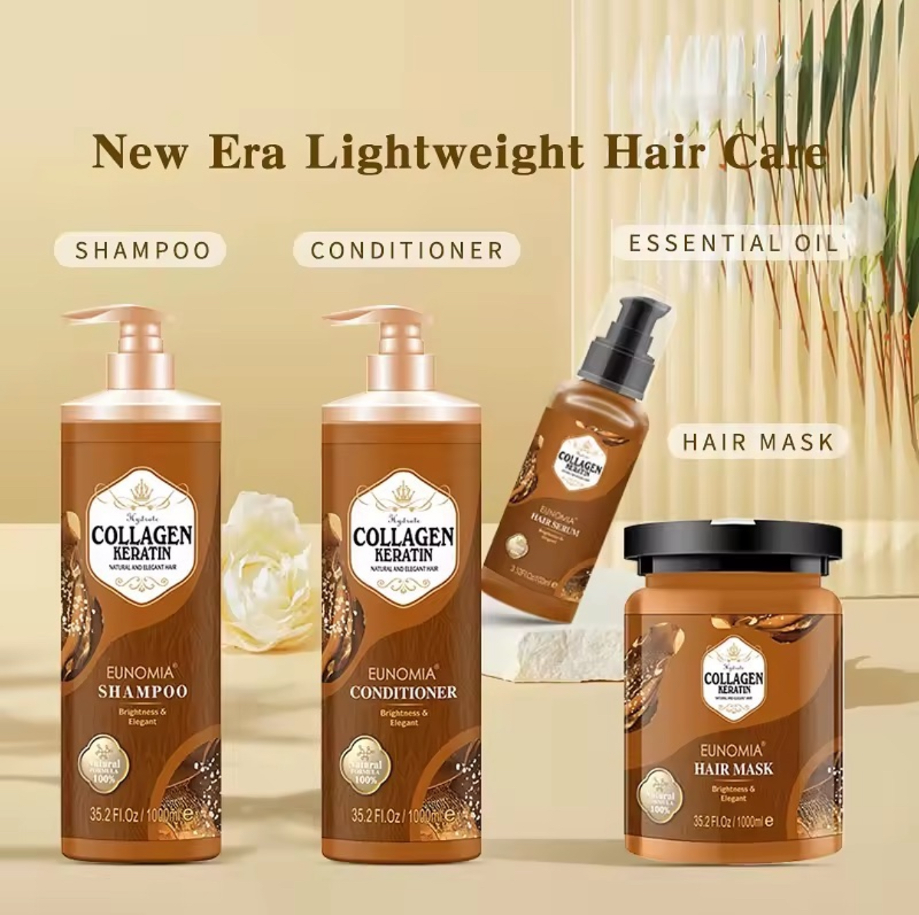 اينوميا سيروم كولاجين كيراتين 1000مل| EUNOMIA Collagen Keratin Hair Serum - الصورة 2