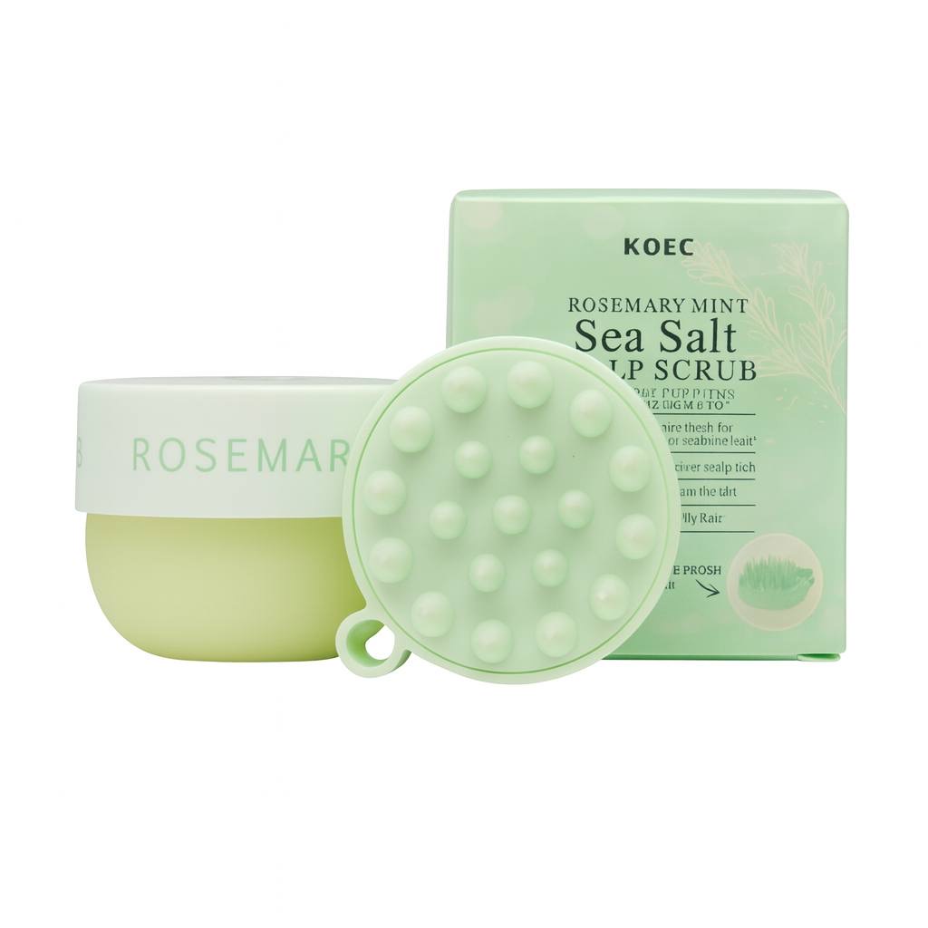 كويك – مقشّر فروة الرأس بملح البحر بالروزماري والنعناع - KOEC – Rosemary Mint Sea Salt Scalp Scrub
