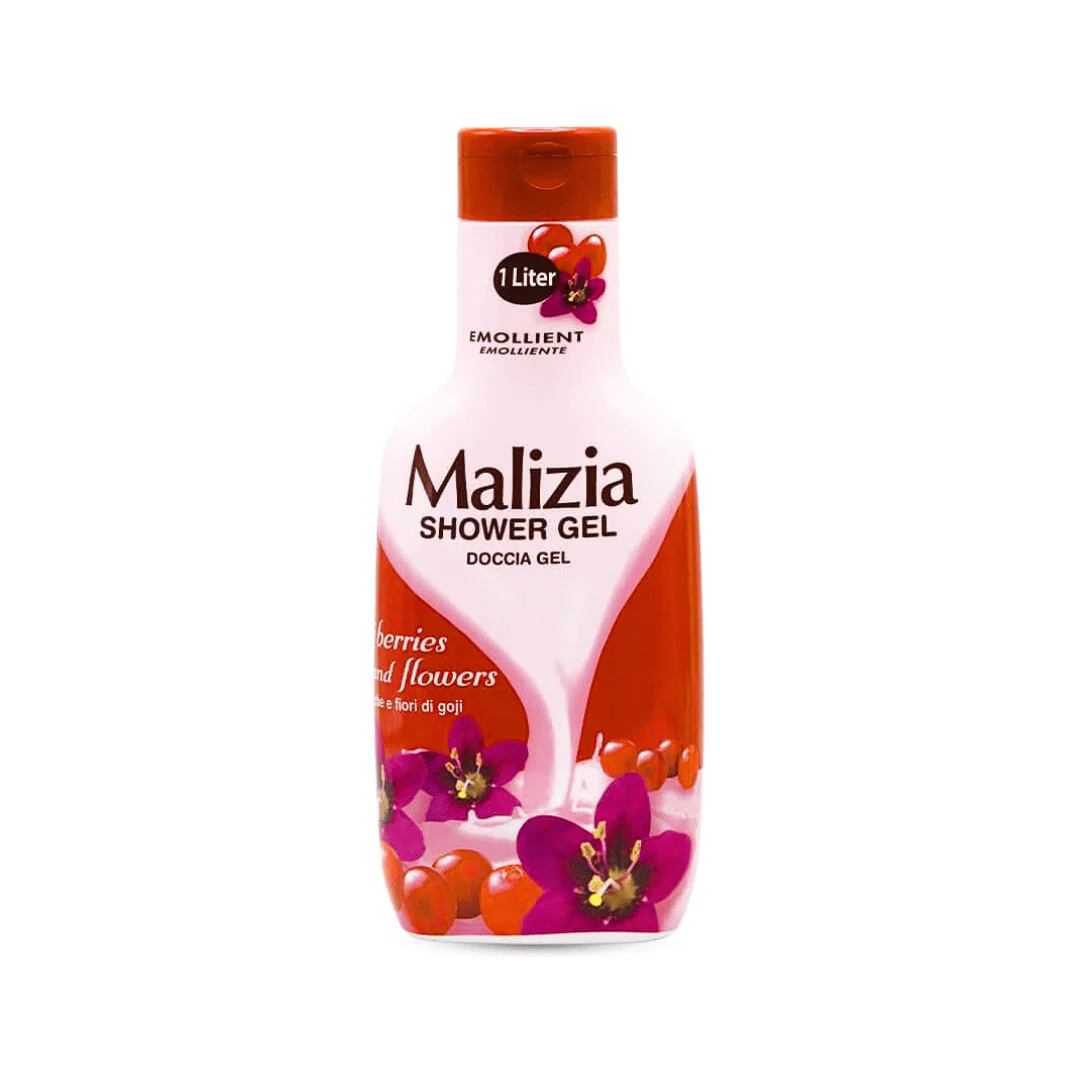 ماليزيا جل استحمام بالورد و التوت - 1000مل | Malizia Shower Gel Gogi Berries & Flowers
