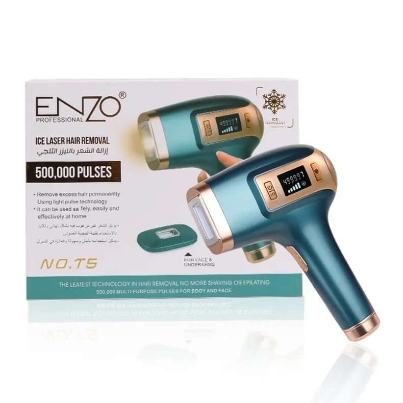 اينزو جهاز ليزر بارد لون فيروزي | Enzo Ice Laser Hair Removal
