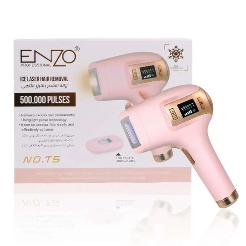اينزو جهاز ليزر بارد لون وردي | Enzo Ice Laser Hair Removal