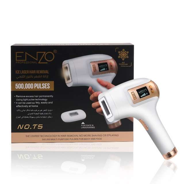 اينزو جهاز ليزر بارد لون ابيض | Enzo Ice Laser Hair Removal