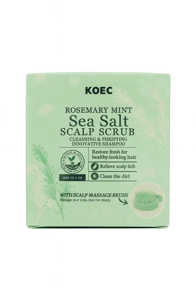 ⁦كويك – مقشّر فروة الرأس بملح البحر بالروزماري والنعناع - KOEC – Rosemary Mint Sea Salt Scalp Scrub⁩ - الصورة ⁦2⁩