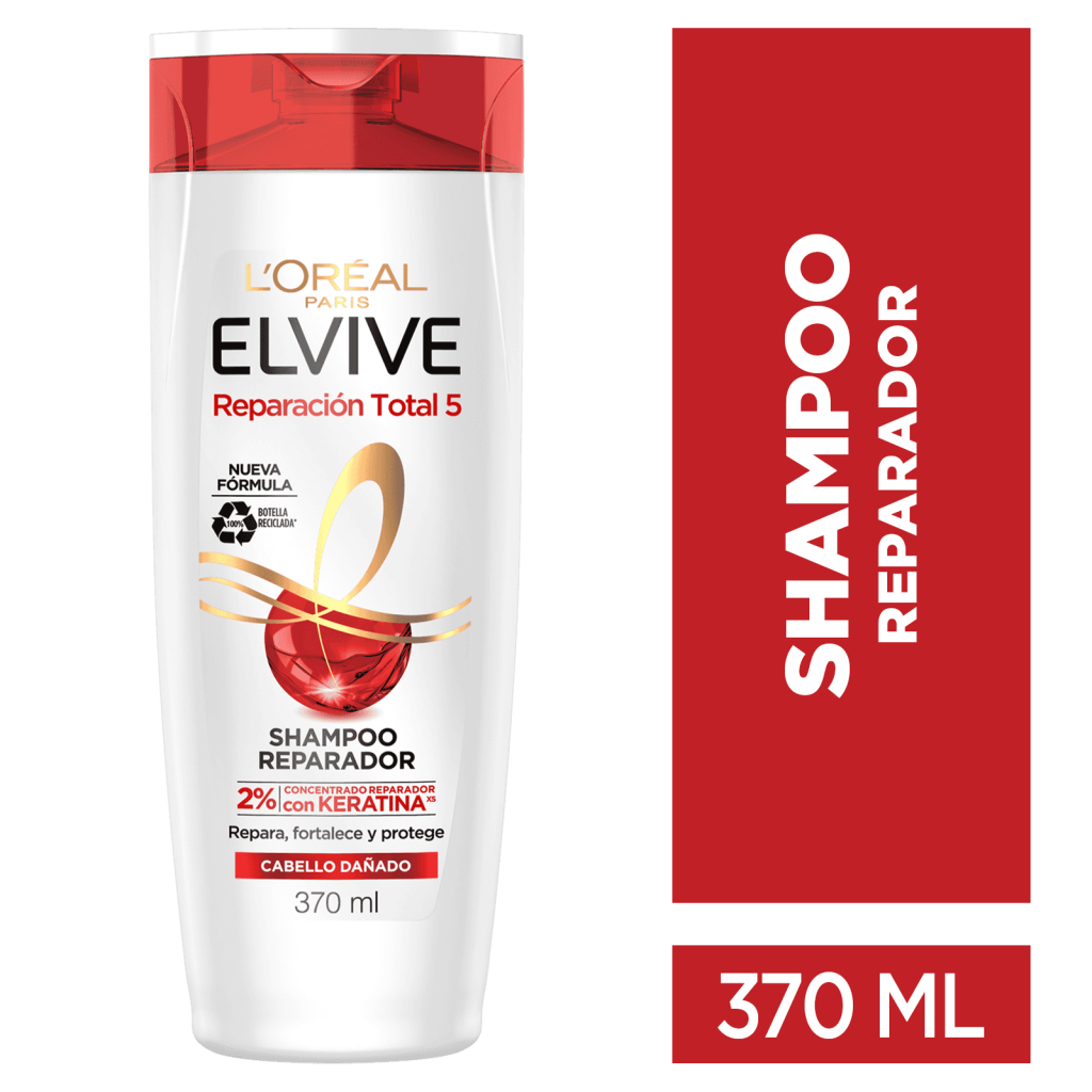 ⁦لوريال باريس شامبو شعر ريبير توتل 5 370 مل | L’OREAL PARIS Shampoo Reparacion Total 5⁩ - الصورة ⁦2⁩
