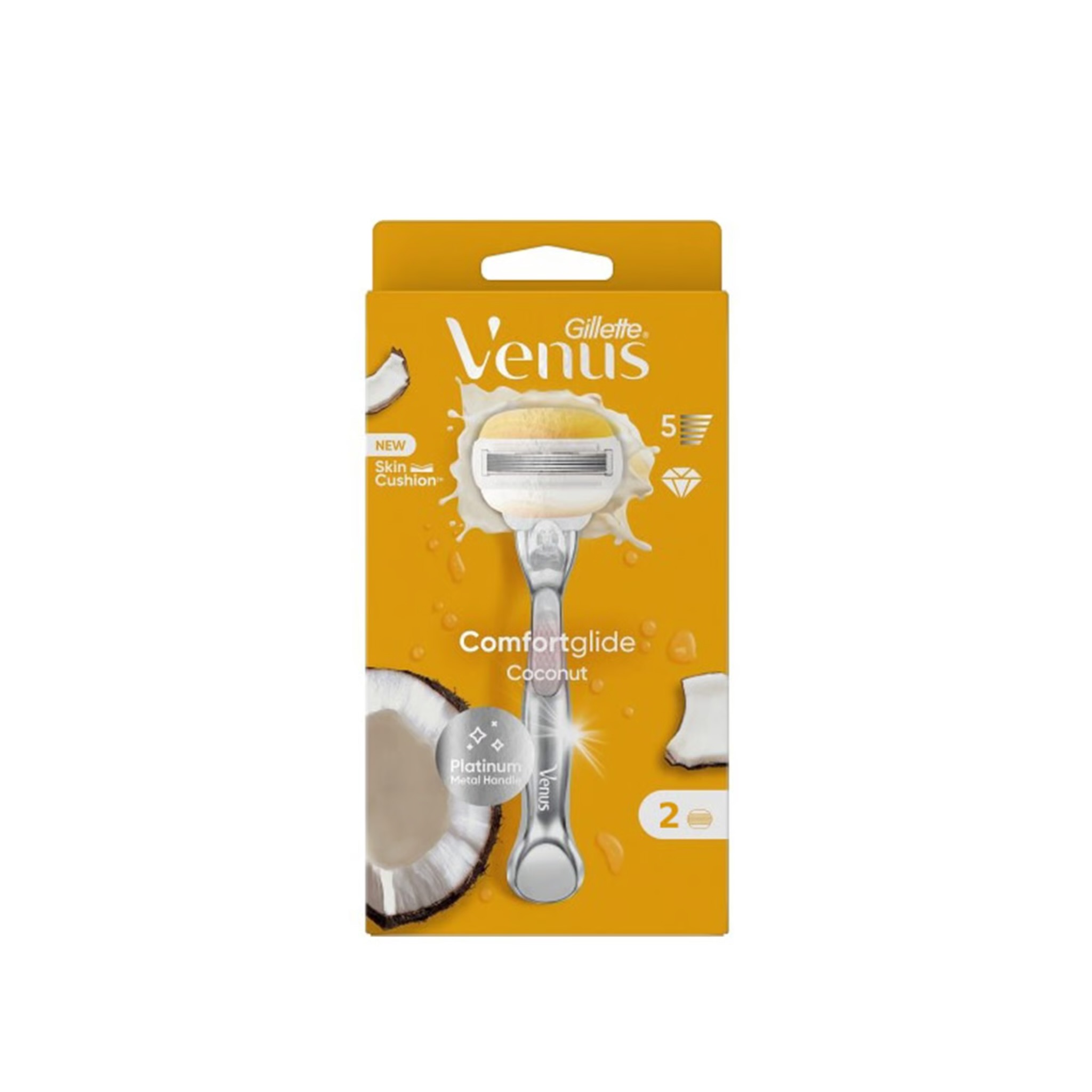 جيليت شفرة فينوس للنساء مع رأسين| GILLETTE Venus Comfortglide Coconut Scent
