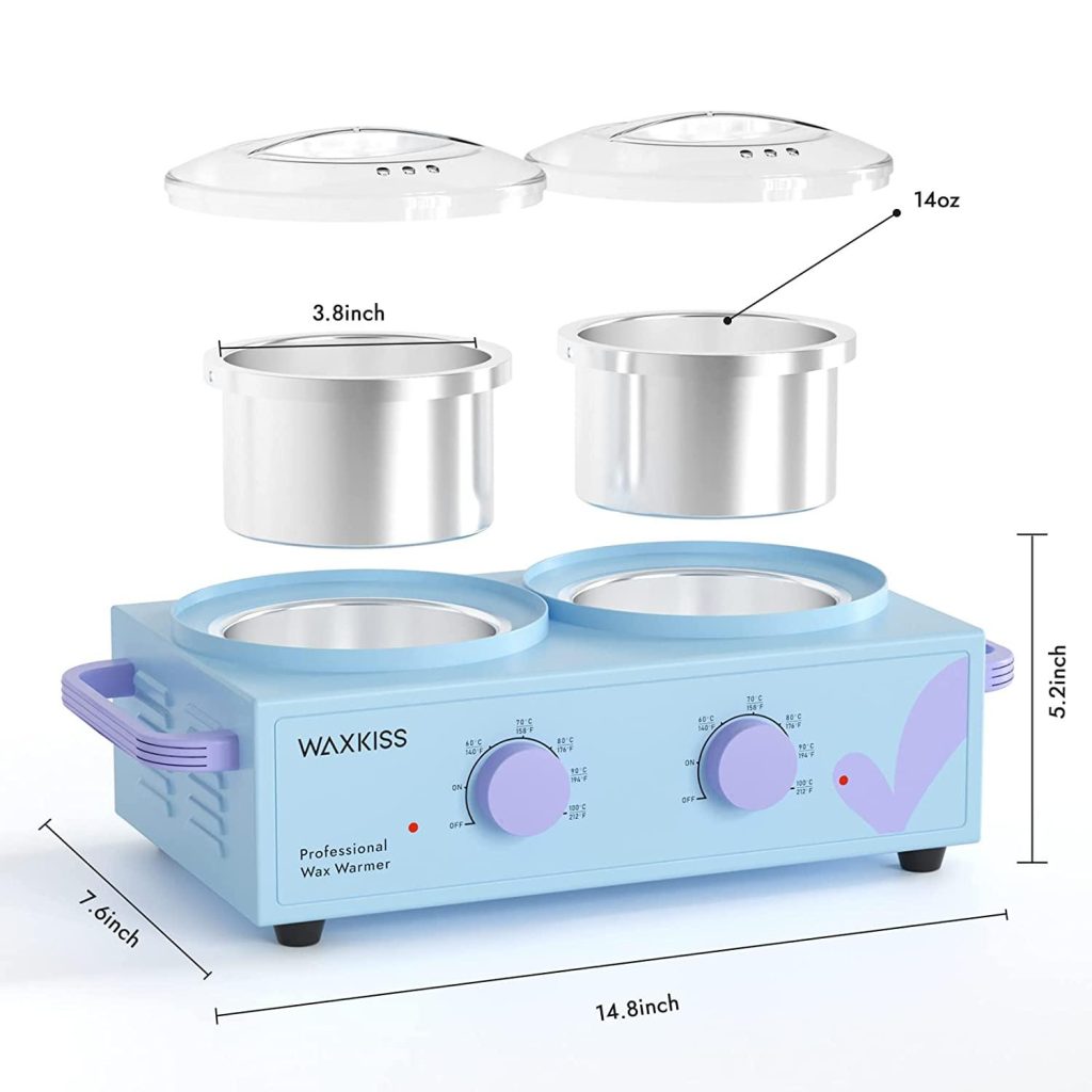 ⁦واكس كييس جهاز تسخين شمع لون سمائي | WAX Kiss Wax Warmer⁩ - الصورة ⁦2⁩