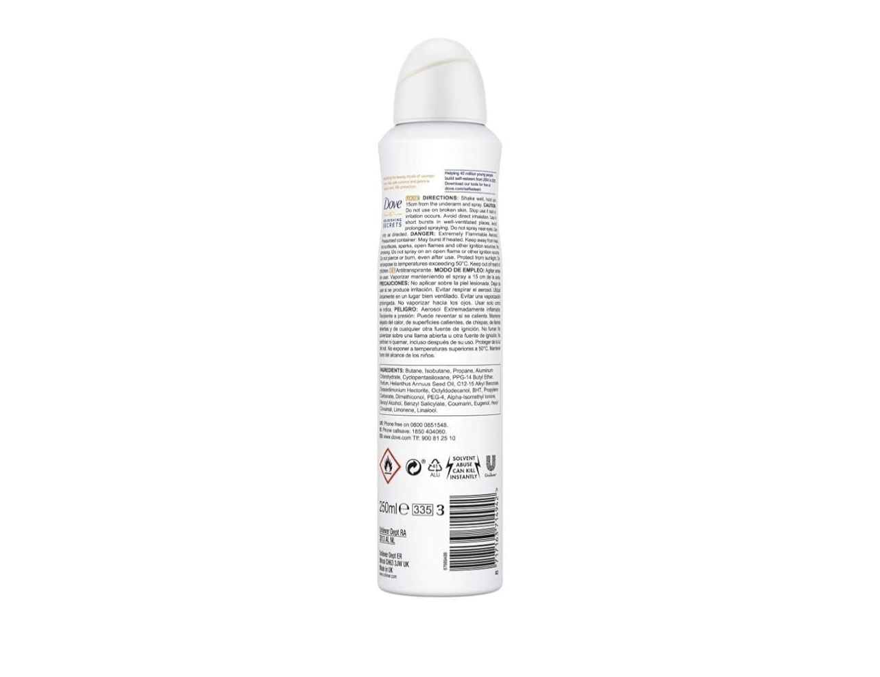معطر دوف جوز الهند- Dove 250ml - الصورة 3