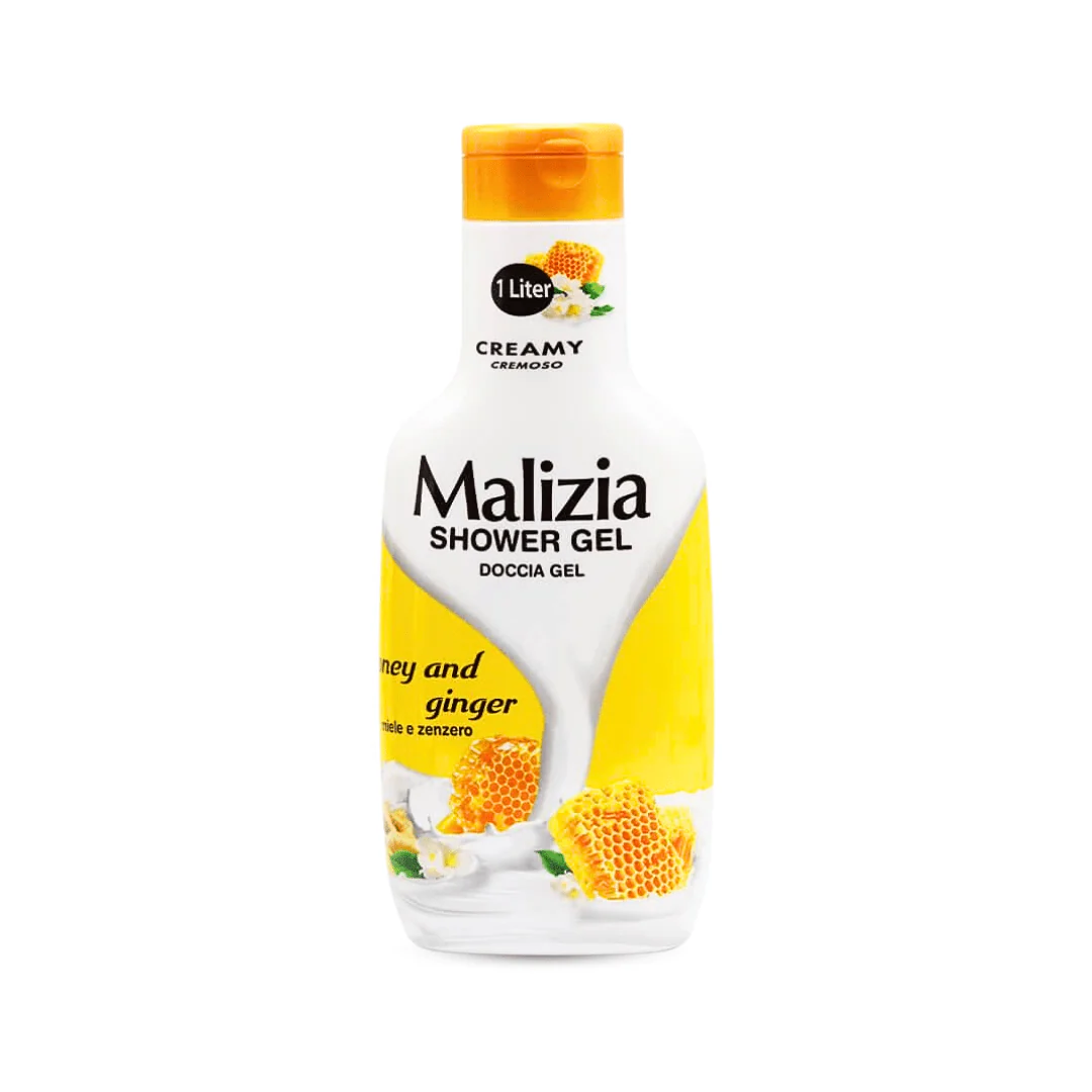 ماليزيا جل استحمام بالعسل والزنجبيل - 1000مل | Malizia Shower Gel Honey & Ginger