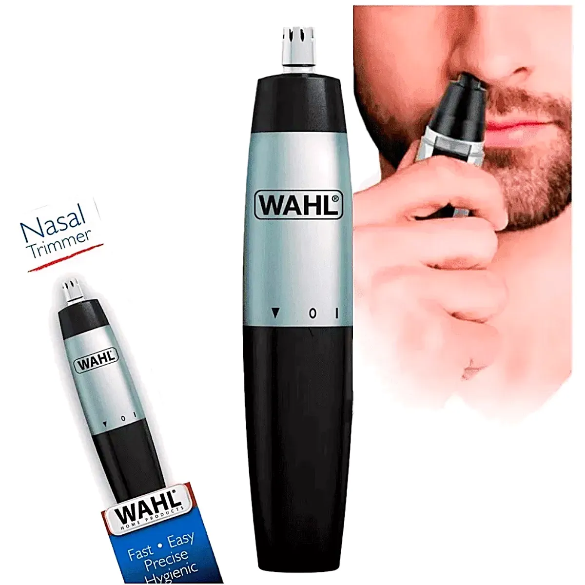 وال ماكينة قص شعر الأنف والأذن من (WAHL) – مقاومة للماء والجفاف • WAHL Wet/Dry Nasal & Ear Hair - الصورة 2