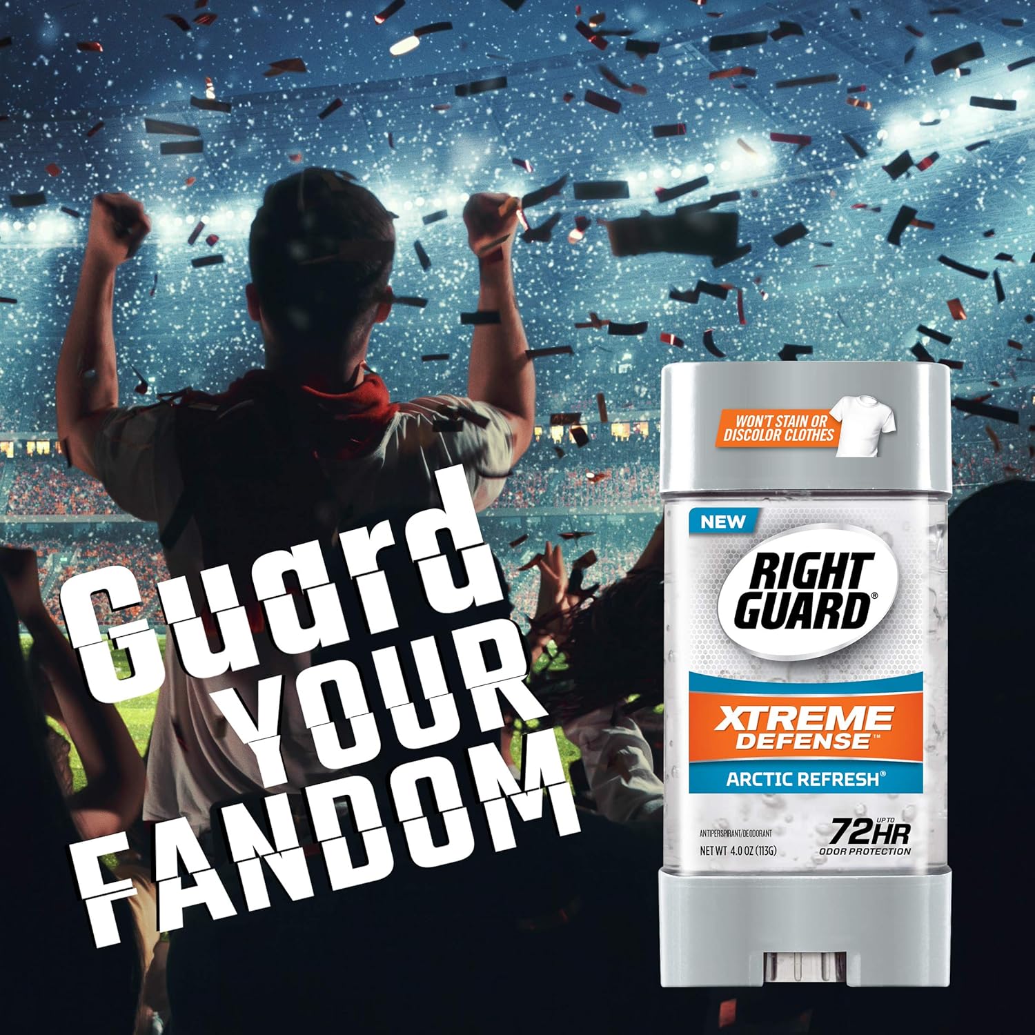 رايت جارد جل مزيل عرق إكستريم ديفينس ستيك right guard xtreme defense arctic refresh للرجال 113 غرام - الصورة 2