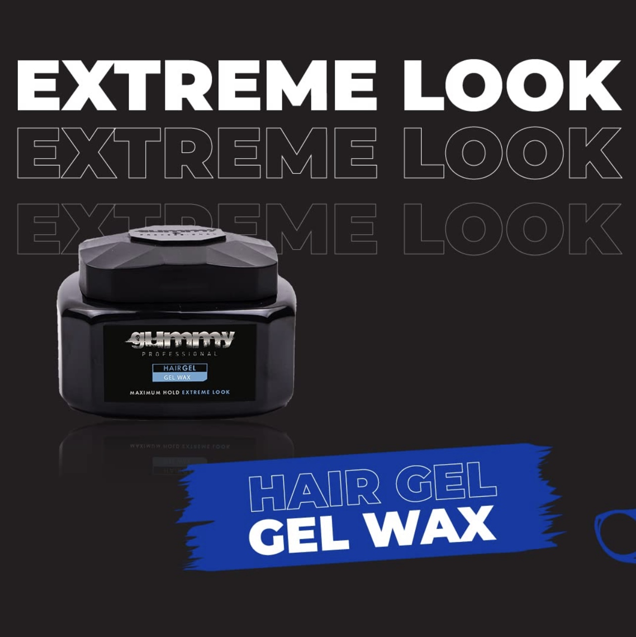 جل واكس للشعر Gummy بروفيشنال 700مل – تثبيت فائق (Extreme Look)  Gummy Professional Hair Gel Wax – Maximum Hold (Extreme Look) - الصورة 2