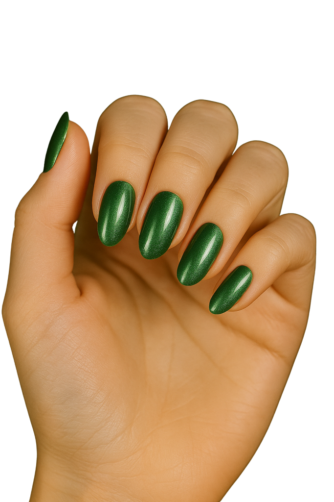 ⁦صبغ أظافر ميتالك أخضر Metallic Green Nail Polish⁩ - الصورة ⁦2⁩