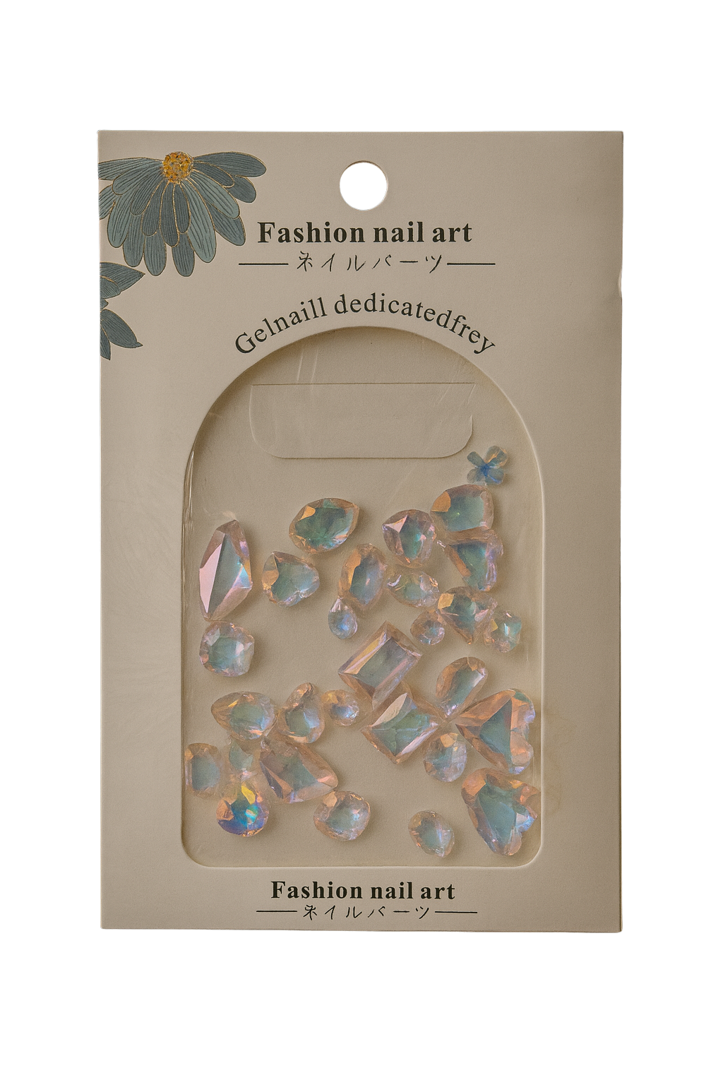 أحجار تزيين الأظافر الكريستالية الهولوجرامية  Holographic Crystal Nail Rhinestones