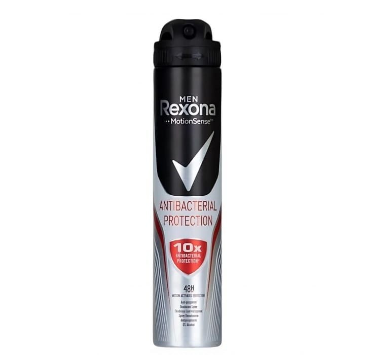 بخاخ مزيل العرق انتايباكتيريال بروتيكشن من ركسونا Rexona Antibacterial Protection للرجال 250 مل