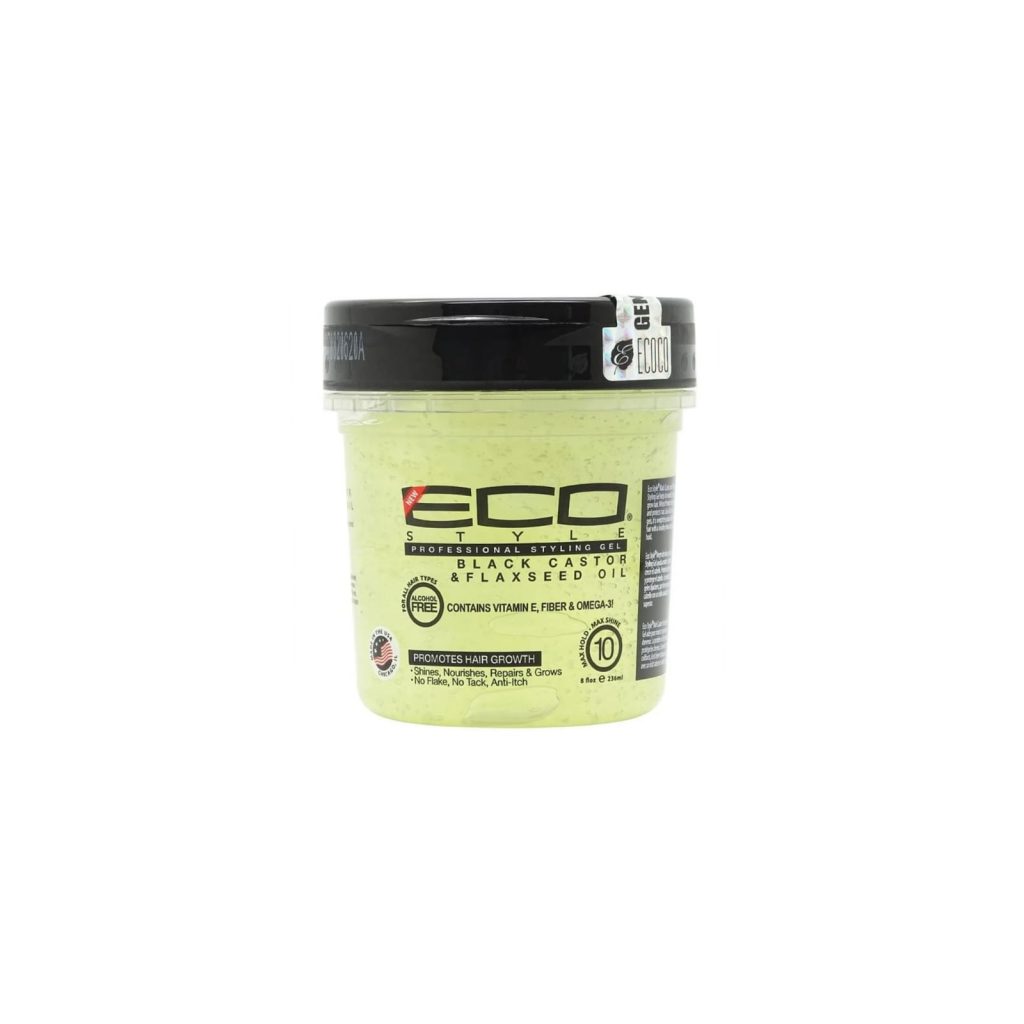 ايكو جل شعر بلاك كاستور & فلاكسيد اويل | ECO STYLE Professional Styling Gel Blackcastor & Flaxseed Oil