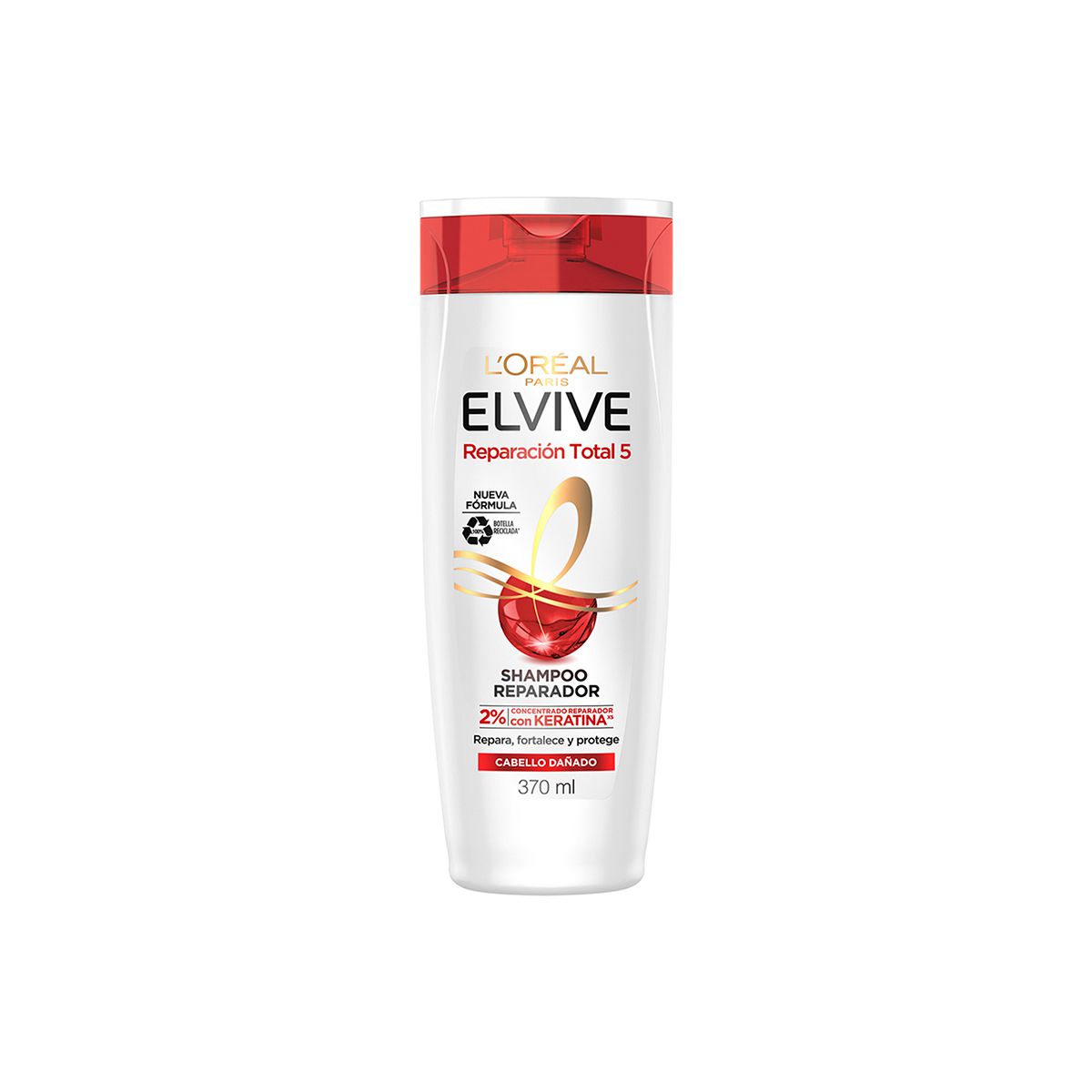 لوريال باريس شامبو شعر ريبير توتل 5 370 مل | L’OREAL PARIS Shampoo Reparacion Total 5