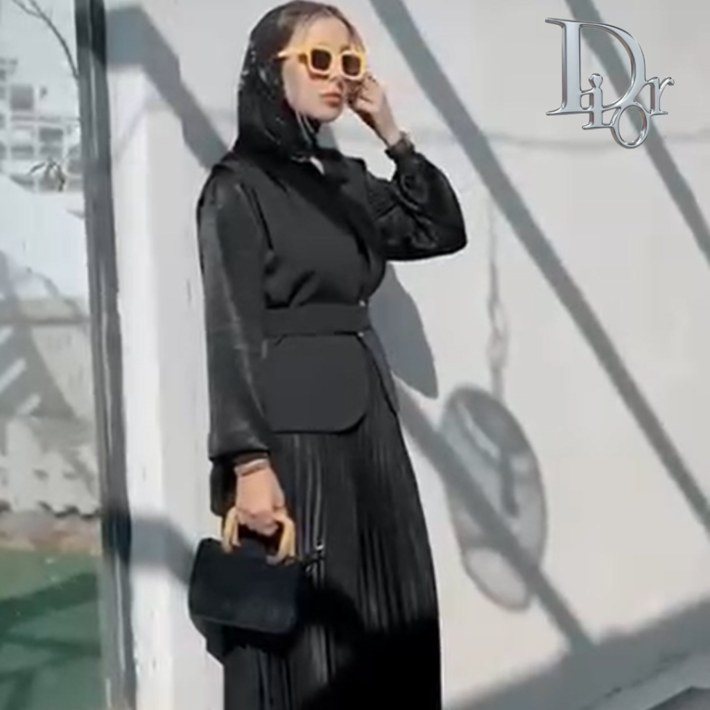⁦فستان اسود طاقم كامل كلاسيكي يتناسب مع المناسبات🧥⁩ - الصورة ⁦7⁩