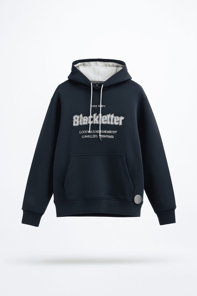 ⁦هودي رجالي Blackletter باللون الكحلي⁩ - الصورة ⁦2⁩