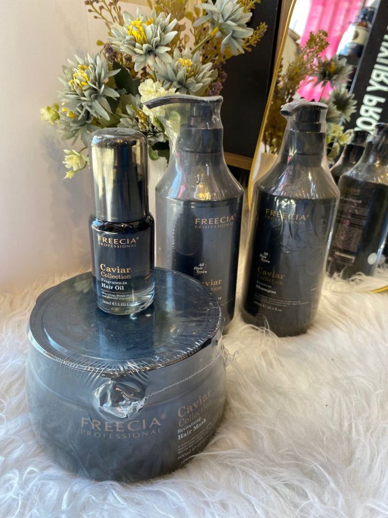 منتج "FRENCIA Professional" من مجموعة "Caviar Collection شامبو وبلسم وزيت وماسك للشعر
