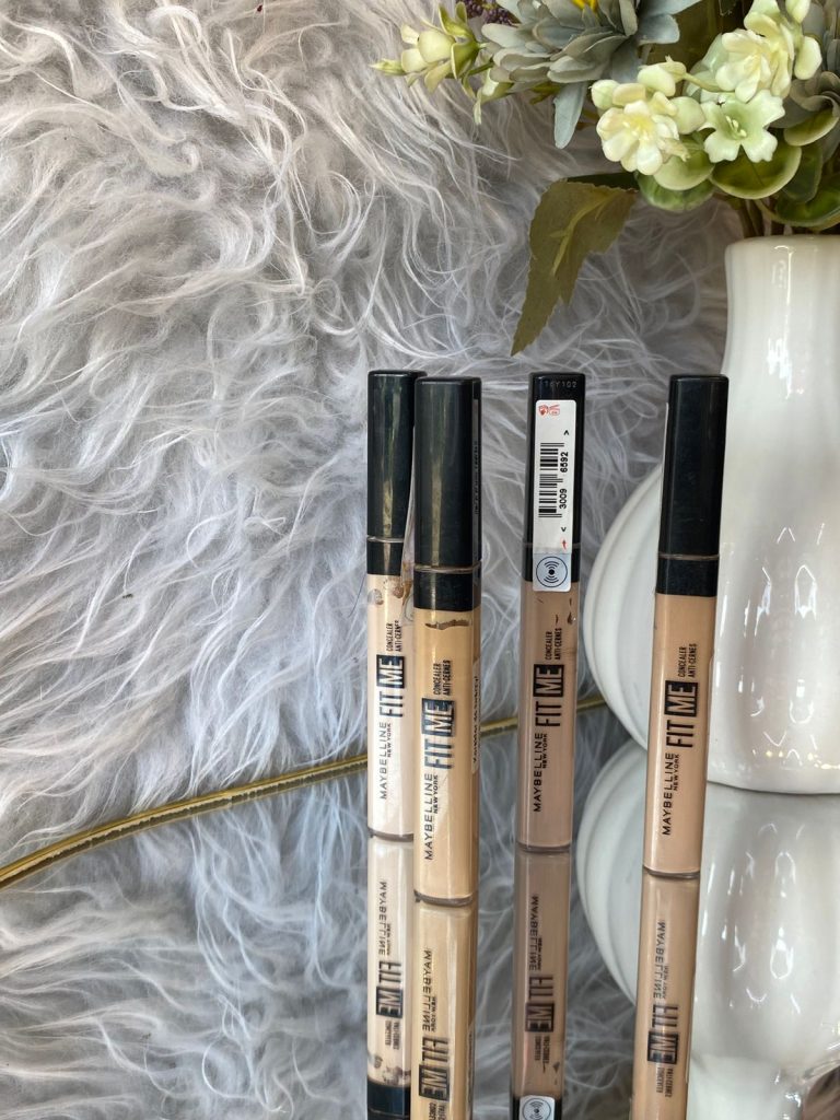 اركة "Maybelline" تحت اسم "Fit Me Concealer" ويأتي بألوان متعددة